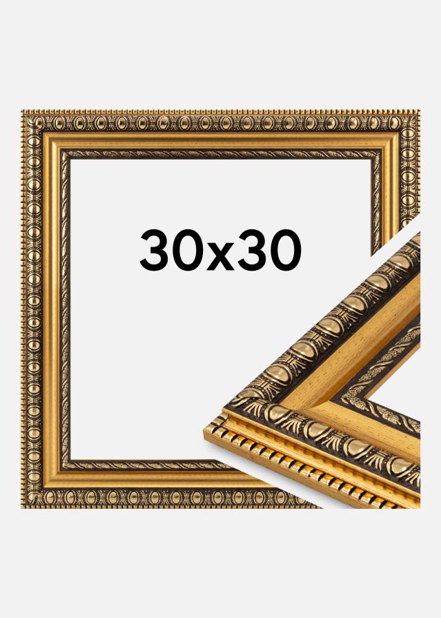 Cadre Ornato Verre Acrylique Or 30x30 cm