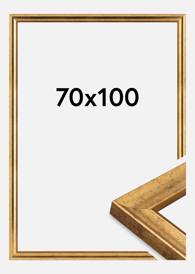 Cadre Conca Verre Acrylique Or 70x100 cm