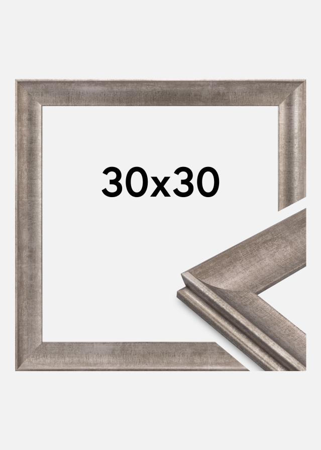 Cadre Conca Verre Acrylique Argent 30x30 cm