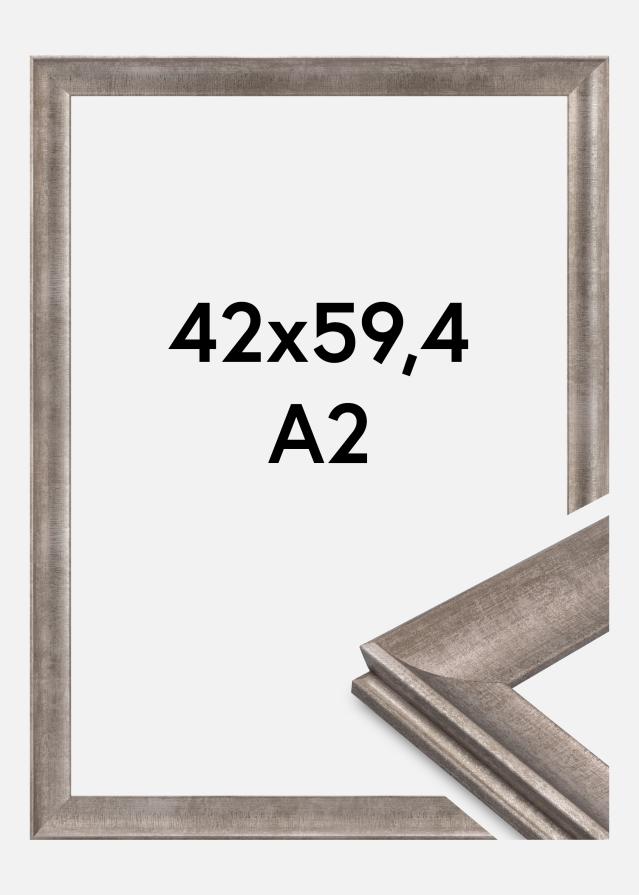Cadre Conca Verre Acrylique Argent 42x59,4 cm (A2)