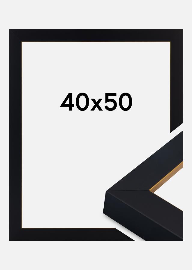 Cadre Sussex Verre Acrylique Noir/Or 40x50 cm