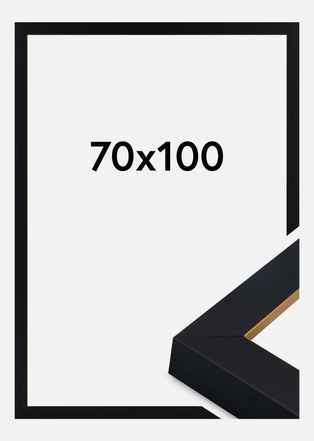 Cadre Sussex Verre Acrylique Noir/Or 70x100 cm