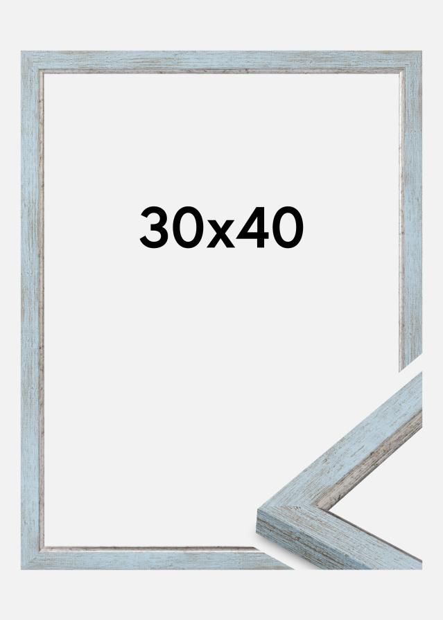 Cadre Whitby Verre Acrylique Bleu 30x40 cm