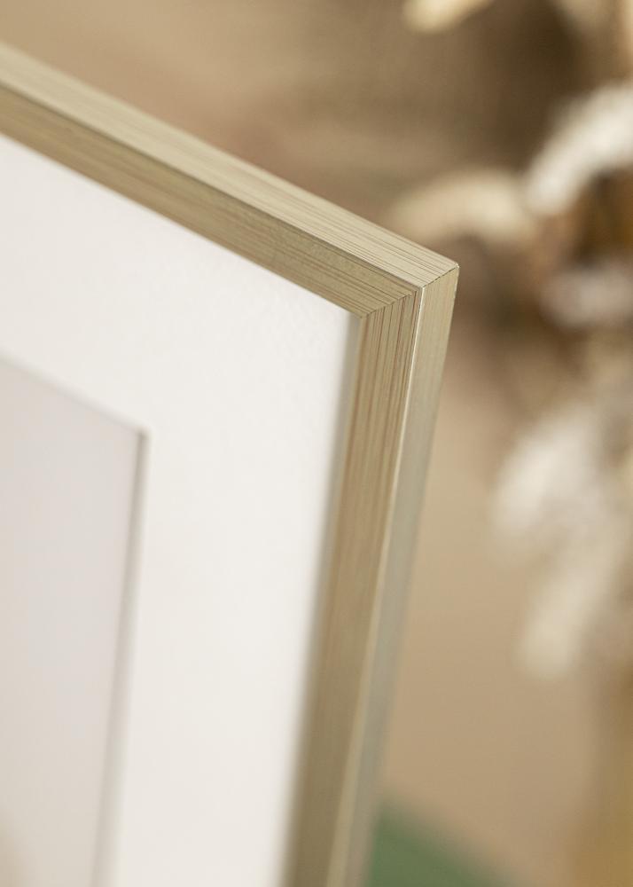 Cadre Edsbyn Argent 40x45 cm - Passe-partout Blanc 11x13 inches