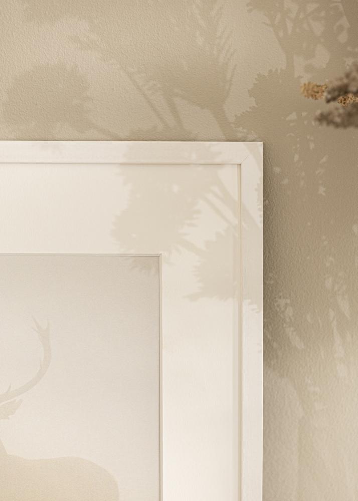 Cadre Edsbyn Blanc 42x52 cm - Passe-partout Blanc 33x45 cm