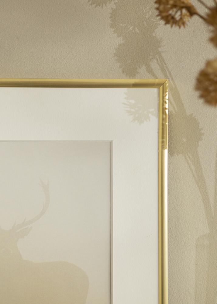 Cadre New Lifestyle Or 30x30 cm - Passe-partout Blanc 8x8 inches