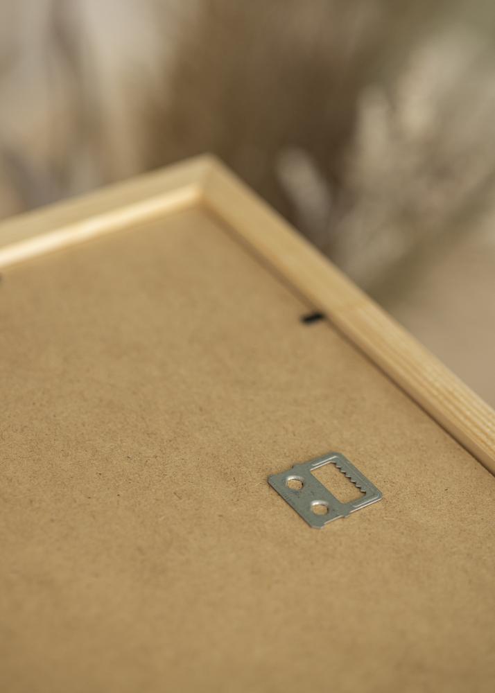 Cadre chêne bois 68x98 cm - Passe-partout Blanc 56x76 cm