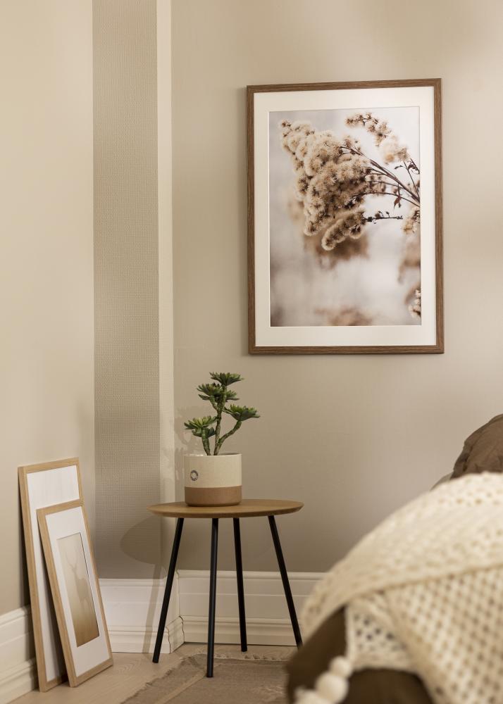 Cadre Stilren froid Marron 40x60 cm - Passe-partout Blanc 30x50 cm