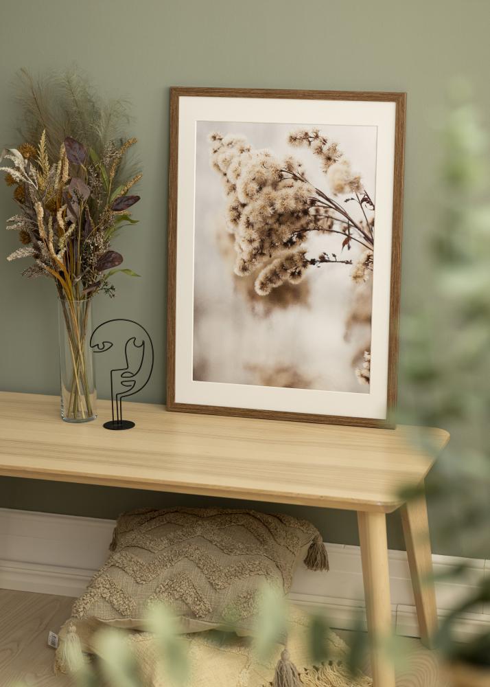 Cadre Stilren froid Marron 40x60 cm - Passe-partout Blanc 30x50 cm