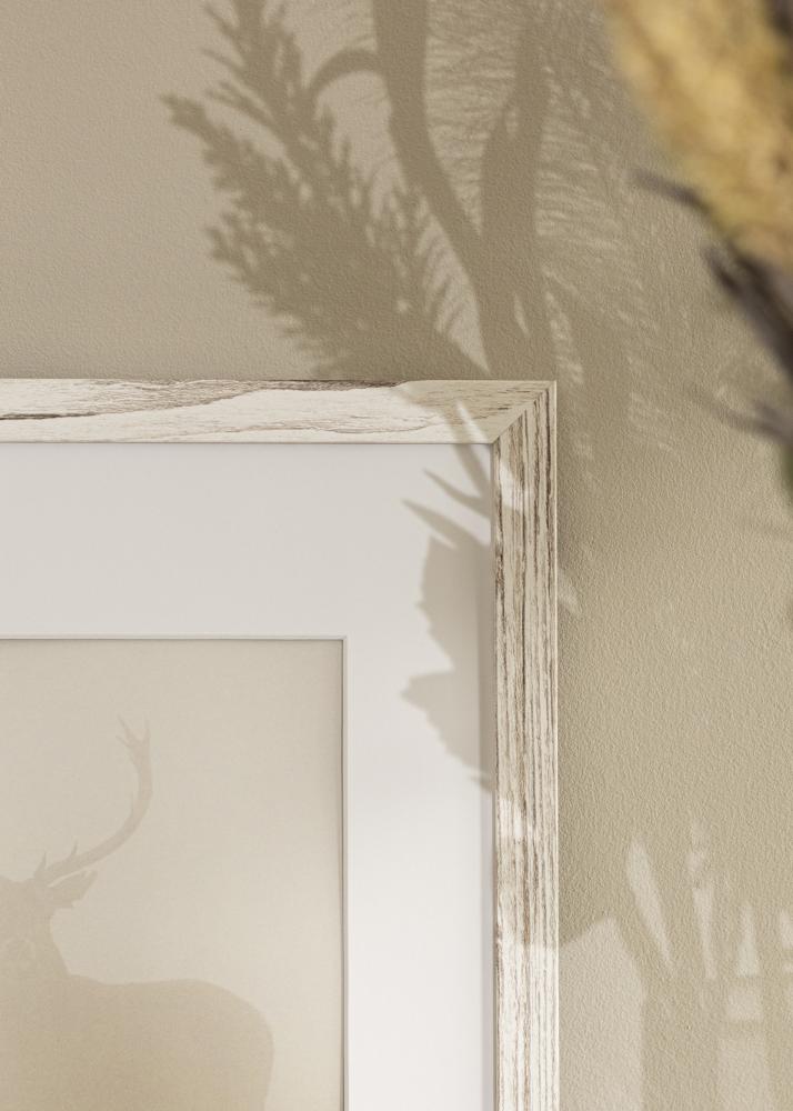 Cadre Stilren Vintage Blanc 30x40 cm - Passe-partout Blanc 21x29,7 cm