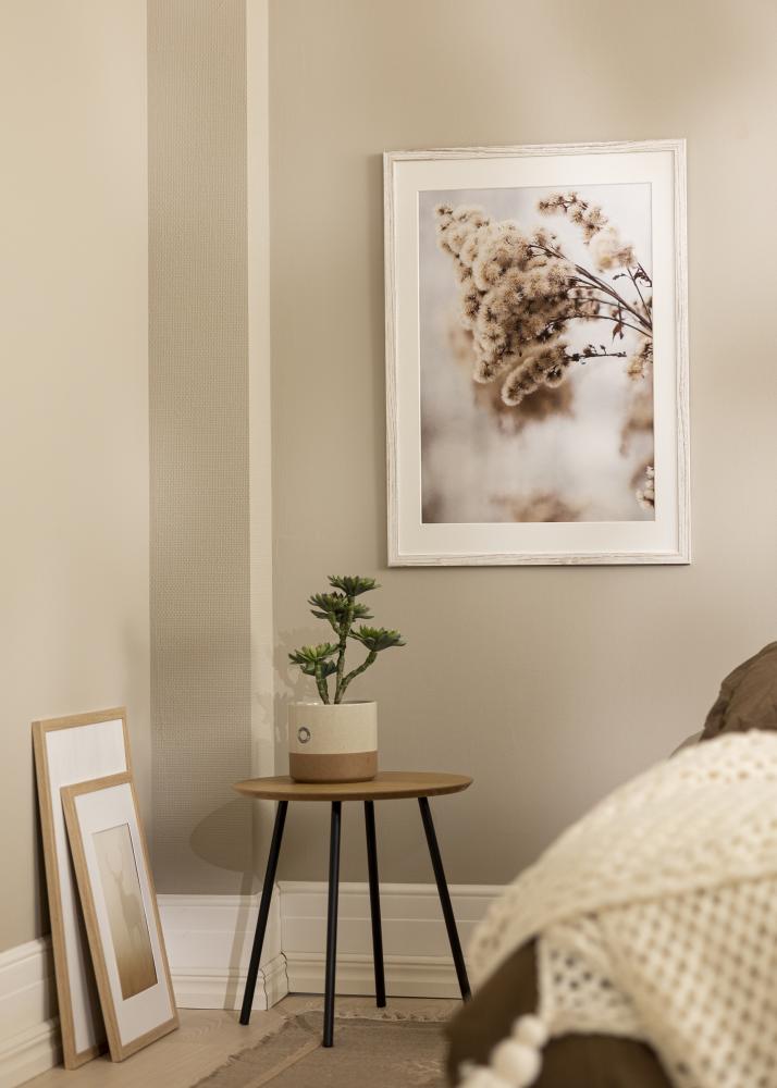 Cadre Stilren Vintage Blanc 30x40 cm - Passe-partout Blanc 21x29,7 cm