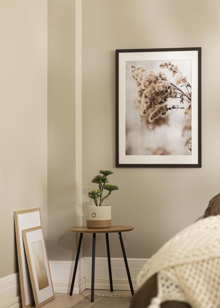 Cadre Stilren Wenge 40x60 cm - Passe-partout Blanc 32,9x48,3 cm