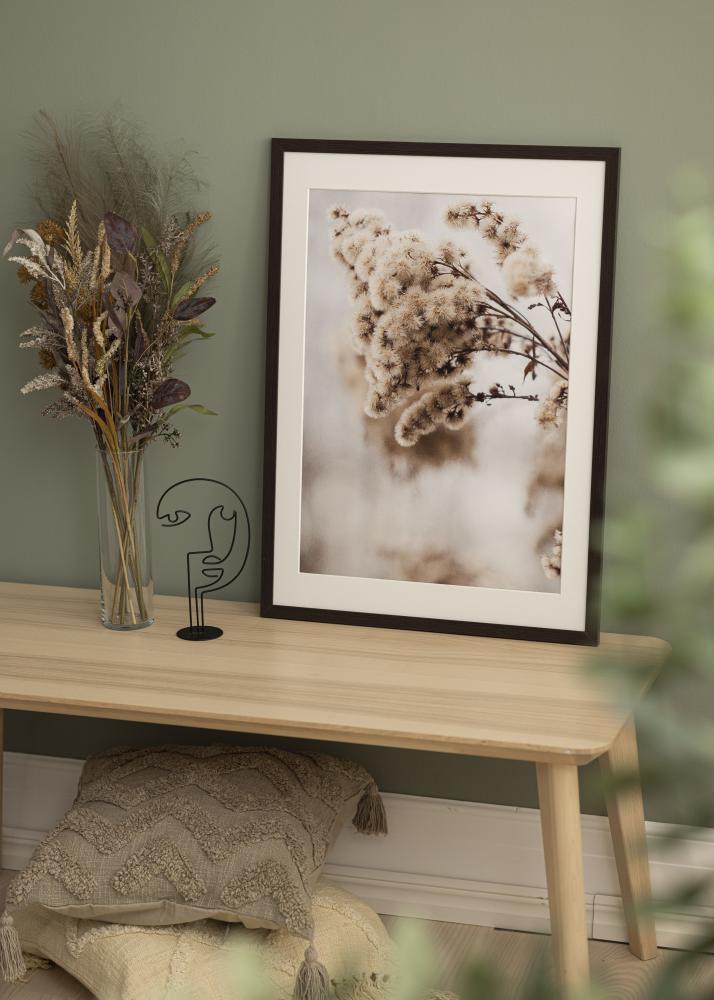 Cadre Stilren Wenge 40x60 cm - Passe-partout Blanc 32,9x48,3 cm