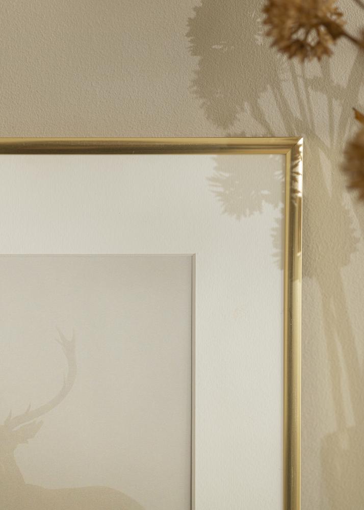 Cadre New Lifestyle Or 60x90 cm - Passe-partout Blanc 50x75 cm