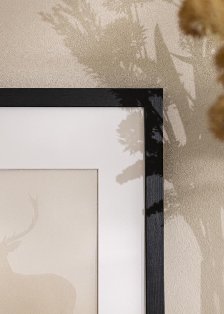Cadre Stilren Noir 56x71 cm - Passe-partout Blanc 46x61 cm.
