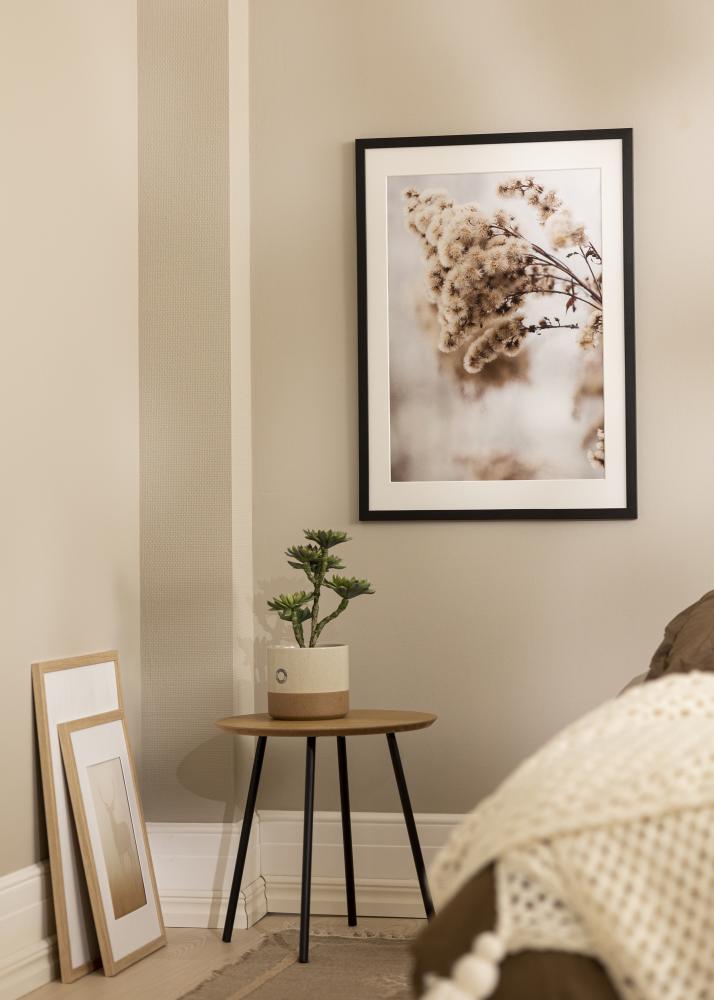 Cadre Stilren Noir 56x71 cm - Passe-partout Blanc 46x61 cm.