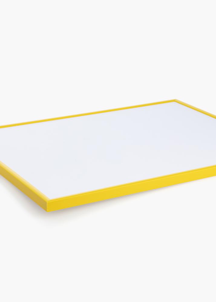 Cadre New Lifestyle Jaune 60x80 cm - Passe-partout Blanc 50x65 cm