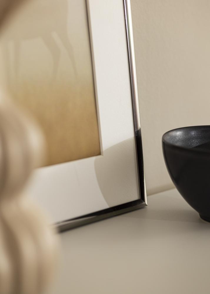 Cadre New Lifestyle Acier 10x18 cm - Passe-partout Blanc 8x10 cm