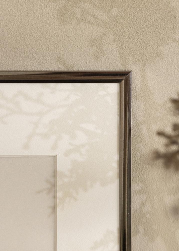 Cadre New Lifestyle Acier 10x18 cm - Passe-partout Blanc 8x10 cm