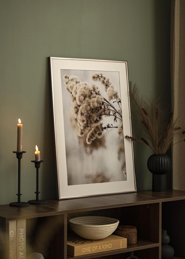 Cadre New Lifestyle Acier 10x18 cm - Passe-partout Blanc 8x10 cm