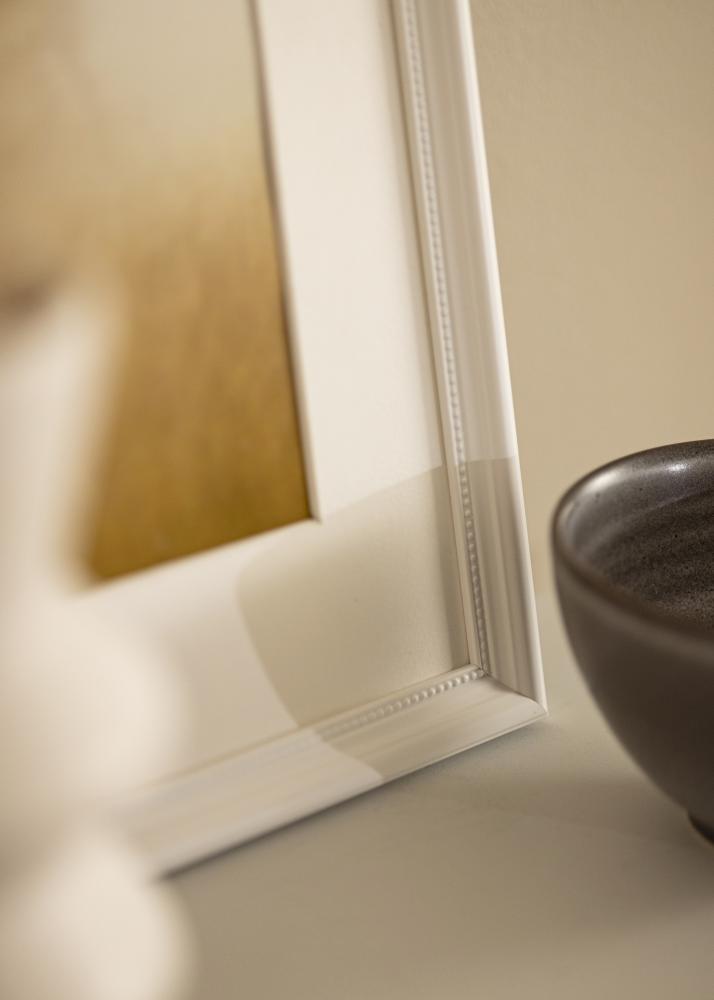 Cadre Gala Blanc 13x18 cm - Passe-partout Blanc B7 88x125 mm