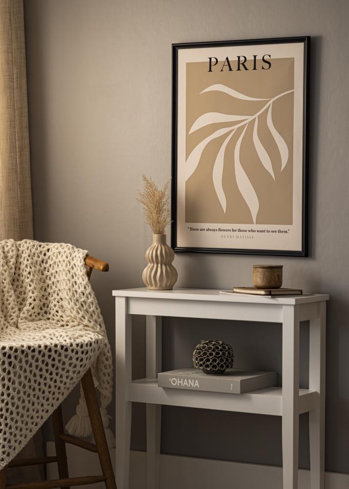 Cadre Gala Noir 13x18 cm - Passe-partout Blanc B7 88x125 mm