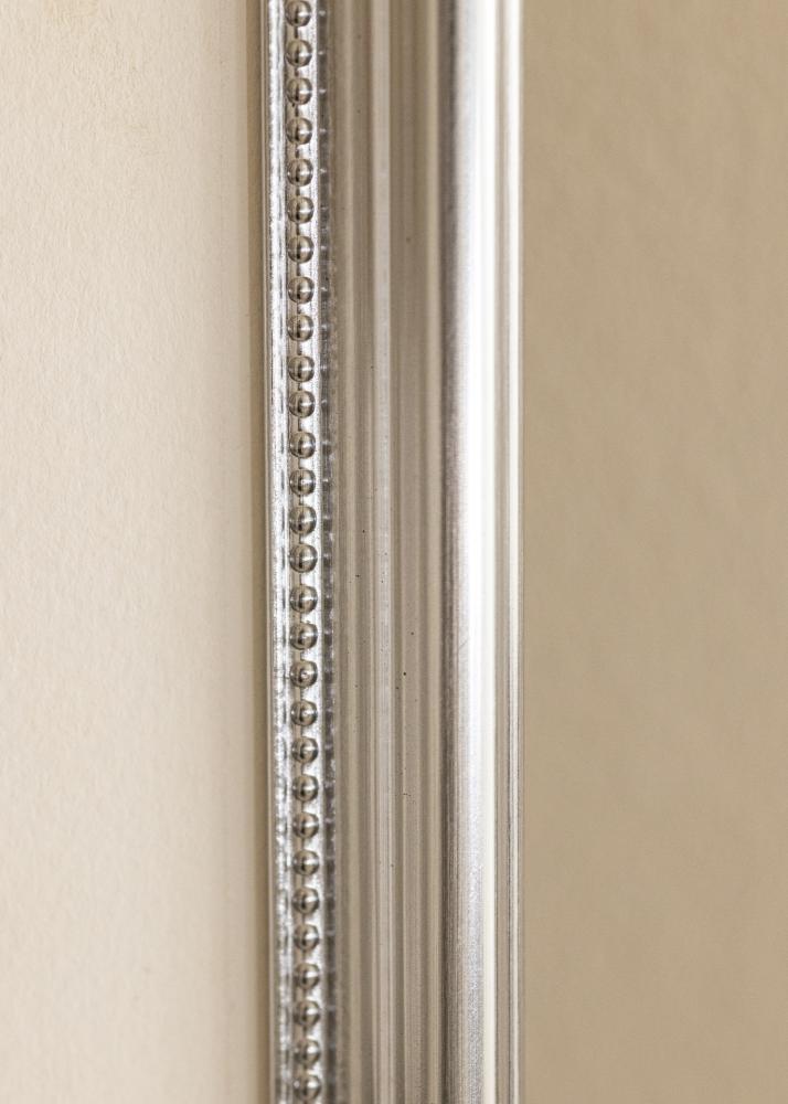 Cadre Gala Argent 50x70 cm - Passe-partout Blanc 39x60 cm