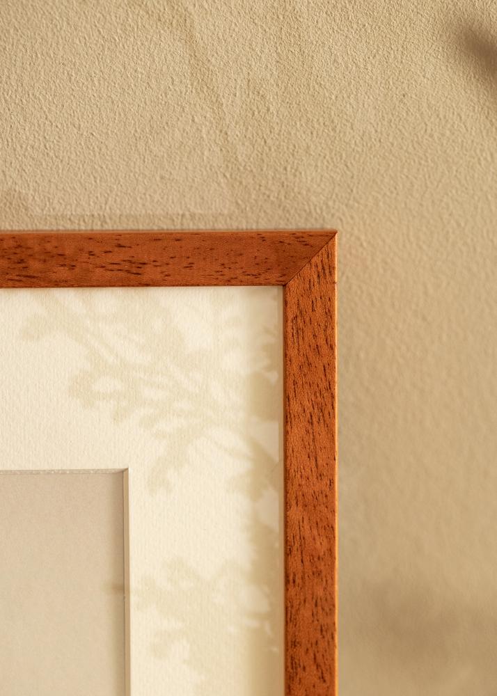 Cadre Ares Cerise 50x70 cm - Passe-partout Blanc 16x23 inches