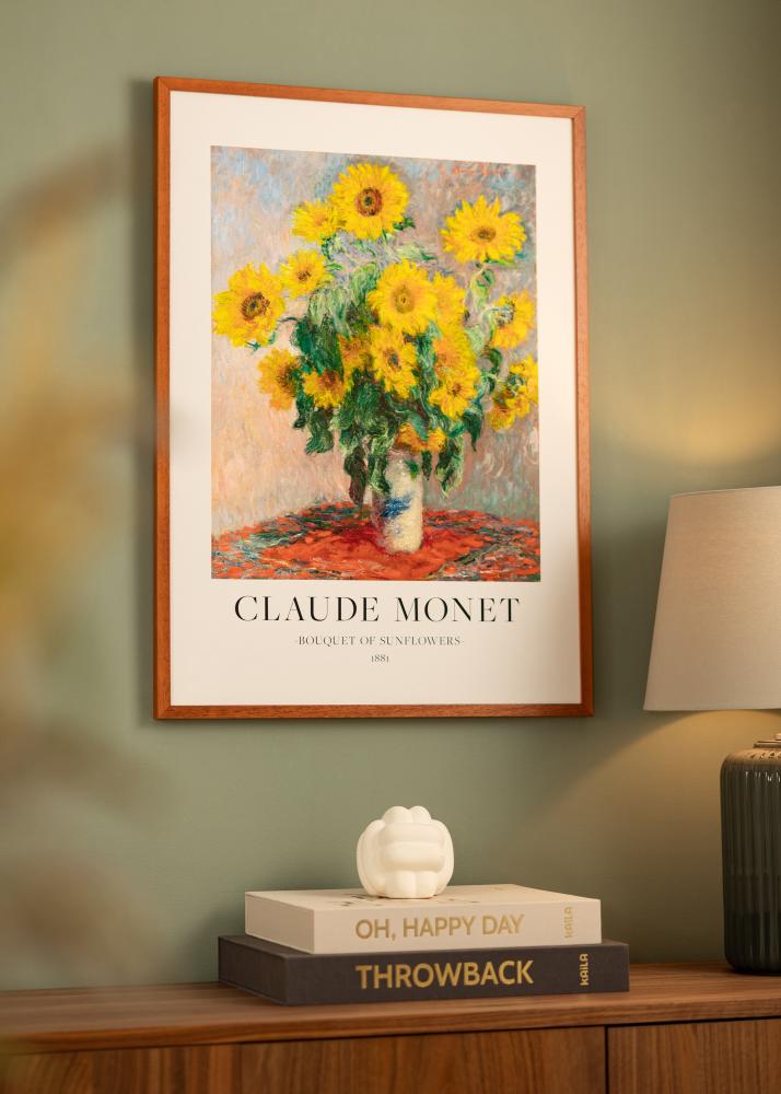 Cadre Ares Cerise 50x70 cm - Passe-partout Blanc 16x23 inches