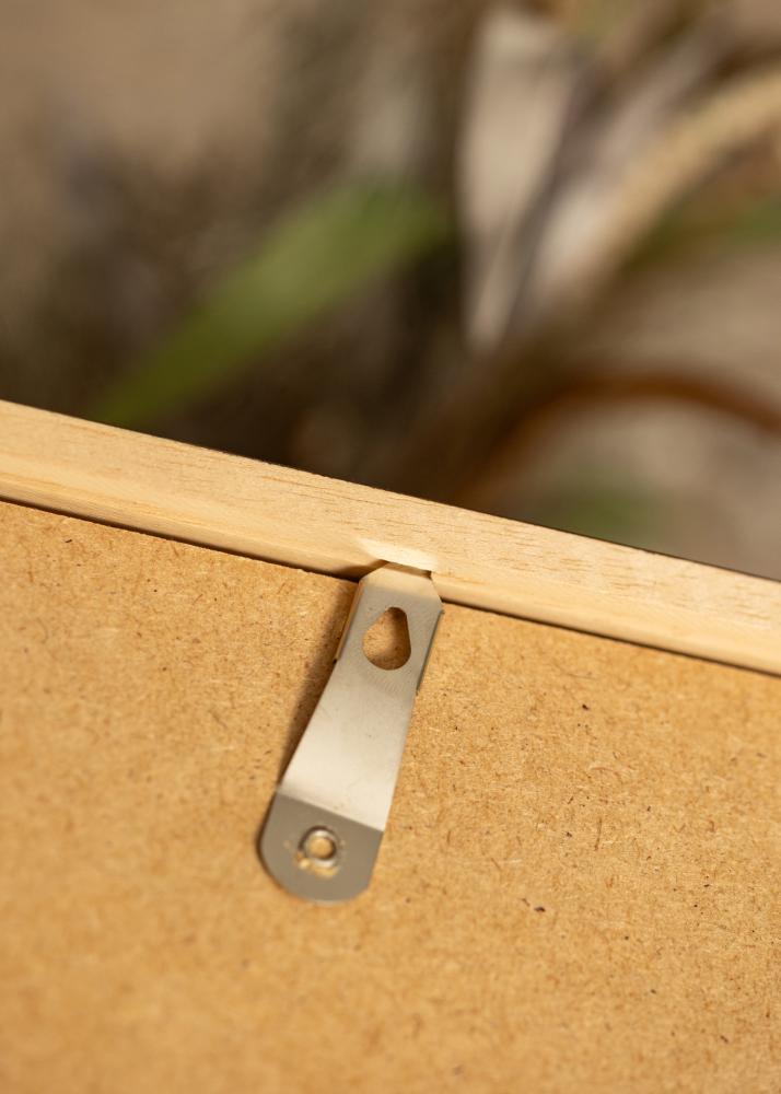 Cadre Ares Teak 40x60 cm - Passe-partout Blanc 25x50 cm