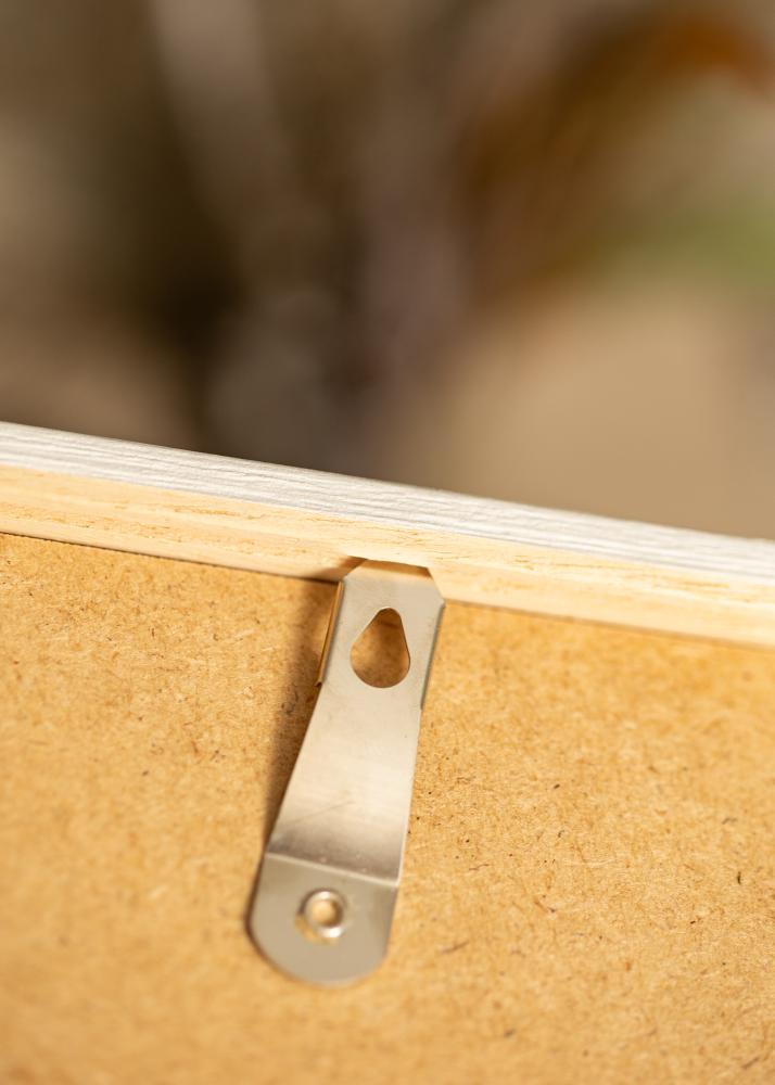 Cadre Ares Chêne Blanc 40x40 cm - Passe-partout Blanc 12x12 inches