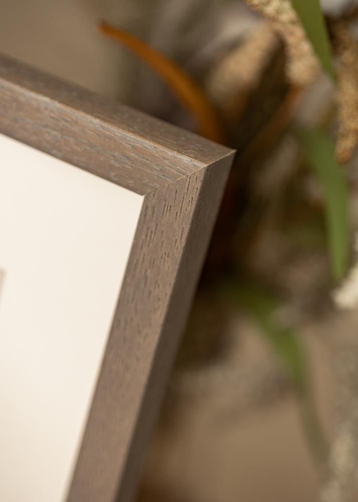 Cadre Hermes Gris 60x60 cm - Passe-partout Blanc 50x50 cm