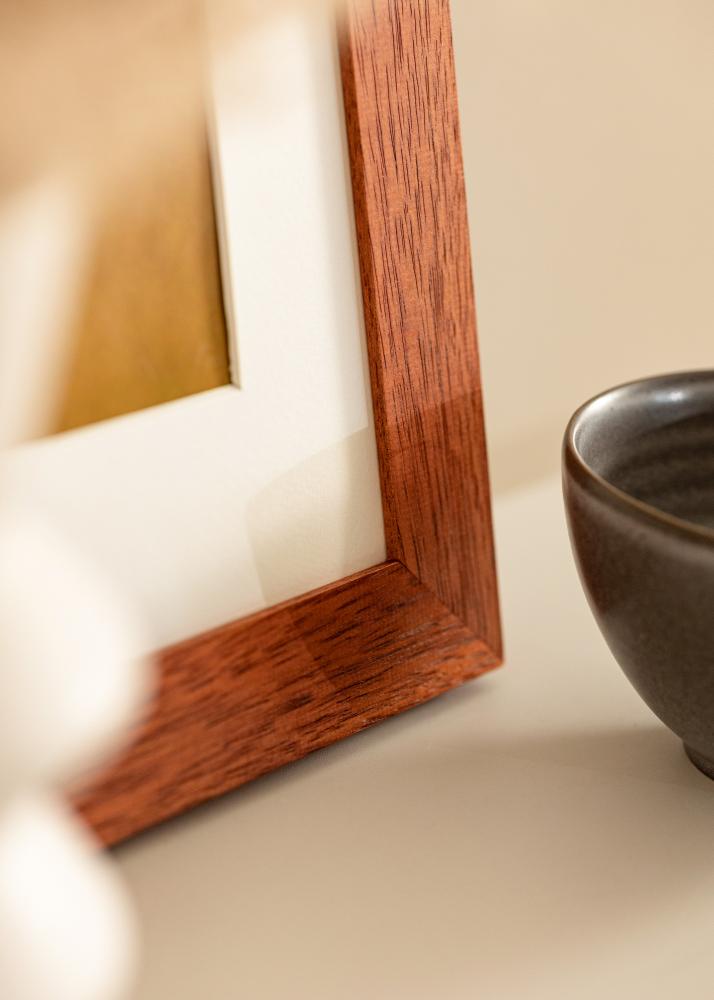 Cadre Juno Cerise 60x80 cm - Passe-partout Blanc 50x69 cm