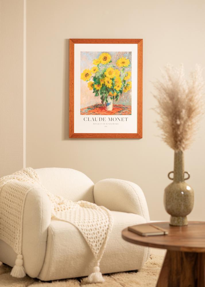 Cadre Juno Cerise 60x80 cm - Passe-partout Blanc 50x69 cm