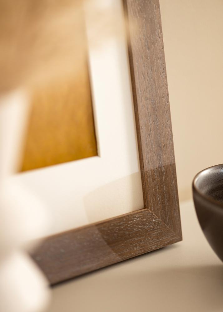 Cadre Juno Gris 30x30 cm - Passe-partout Blanc 19x19 cm