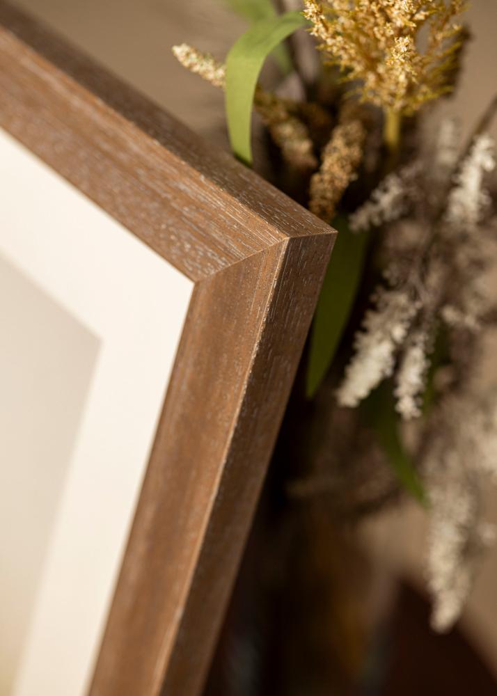 Cadre Juno Gris 30x30 cm - Passe-partout Blanc 19x19 cm