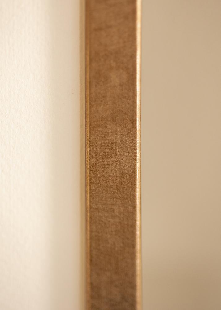 Cadre Ares Laiton 40x50 cm - Passe-partout Blanc 29,7x42 cm