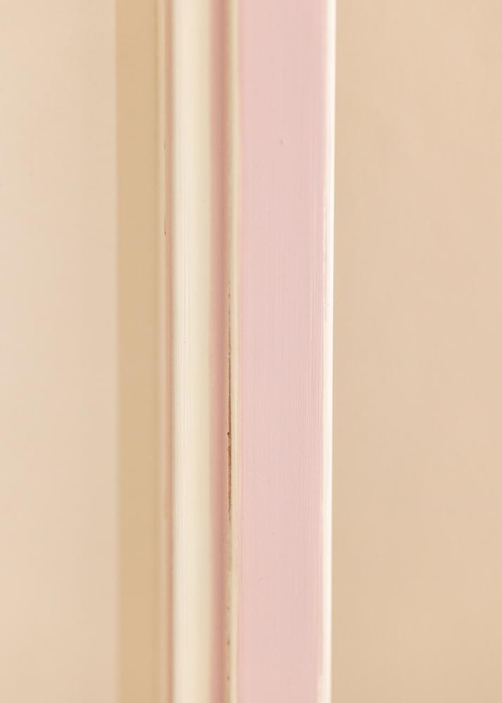 Cadre Diana Rose 20x20 cm - Passe-partout Blanc 15x15 cm