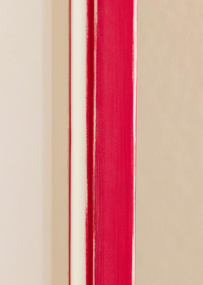 Cadre Diana Rouge 20x25 cm - Passe-partout Blanc 15x20 cm