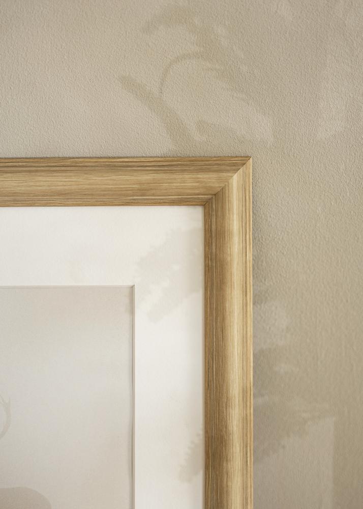 Cadre Västkusten Chêne 50x50 cm - Passe-partout Blanc 15x15 inches