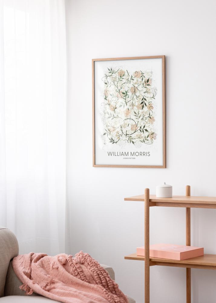 Cadre Modern Teak 20x30 cm - Passe-partout Blanc 10x21 cm