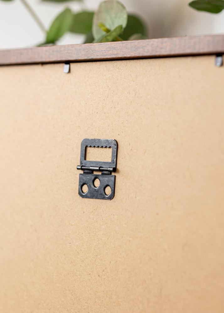 Cadre Modern Chaud Marron 40x60 cm - Passe-partout Blanc 25x50 cm