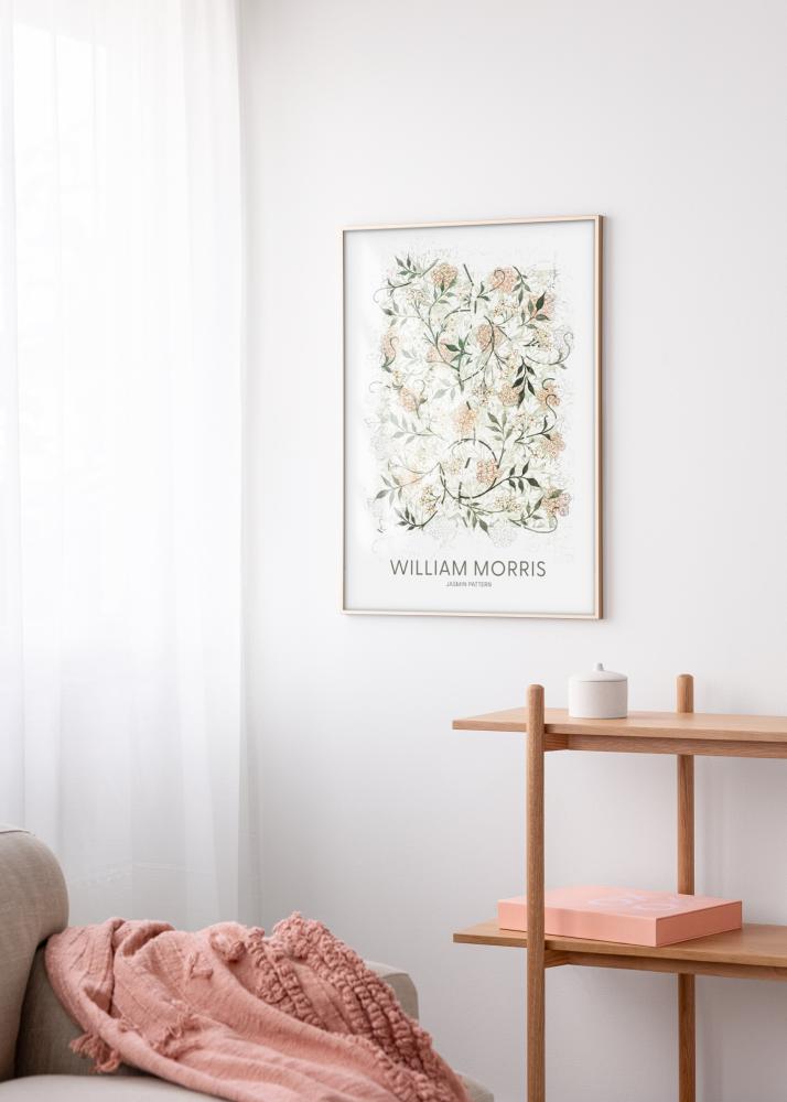 Cadre aluminium Laiton 70x100 cm - Passe-partout Blanc 24x36 inches