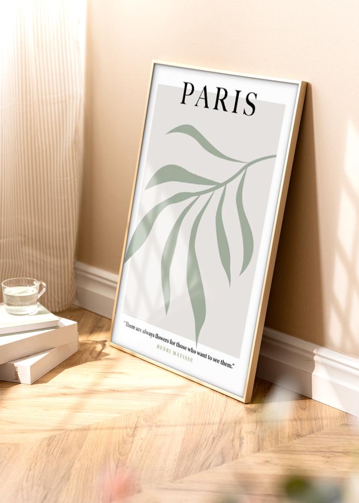 Cadre aluminium Laiton 70x100 cm - Passe-partout Blanc 24x36 inches