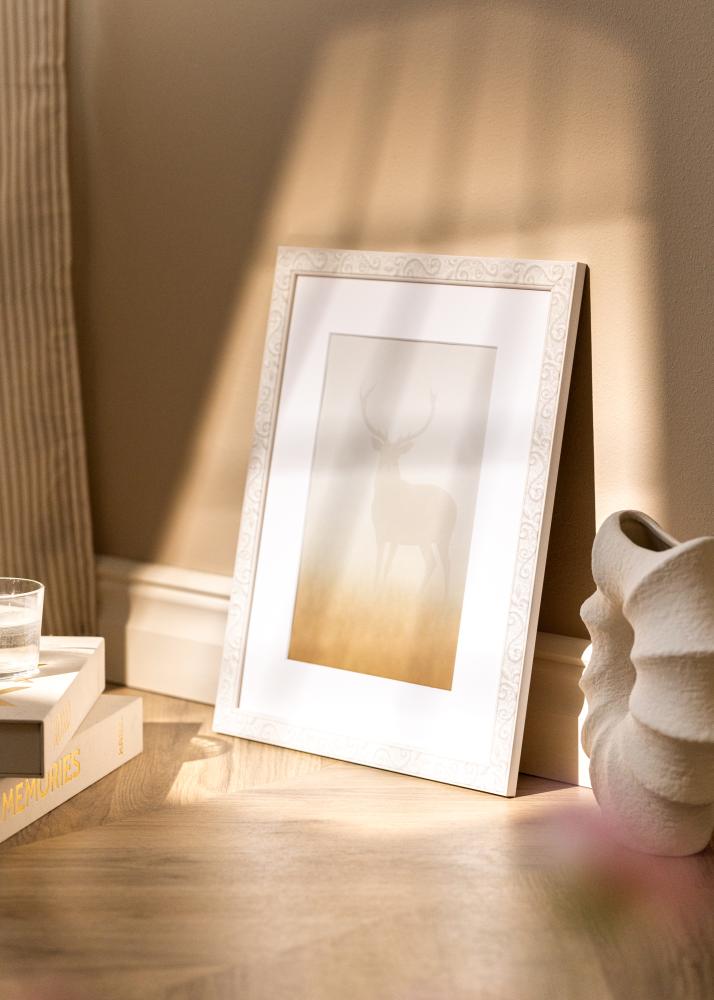 Cadre Milton Verre Acrylique Blanc 40x60 cm