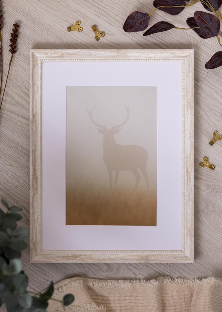 Cadre Soledad Verre acrylique Blanc 70x100 cm