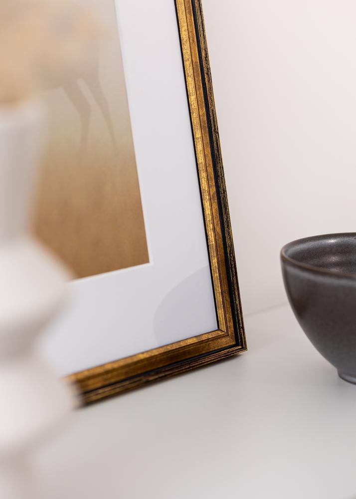 Cadre Ringa Verre Acrylique Doré 30x40 cm