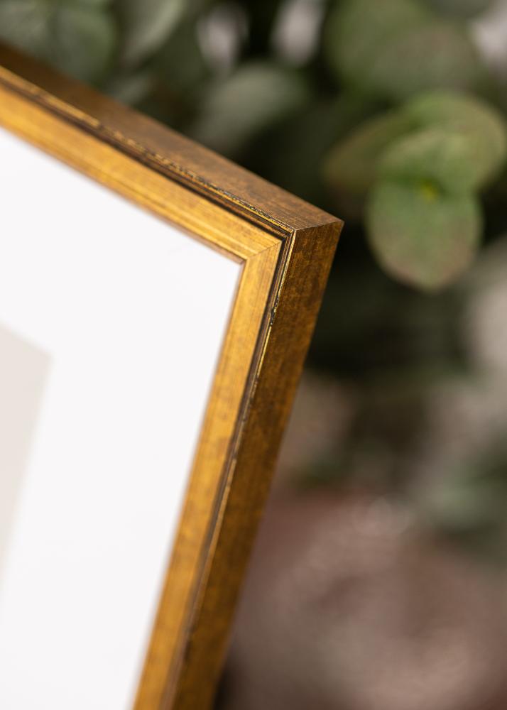 Cadre Ringa Verre Acrylique Doré 30x40 cm