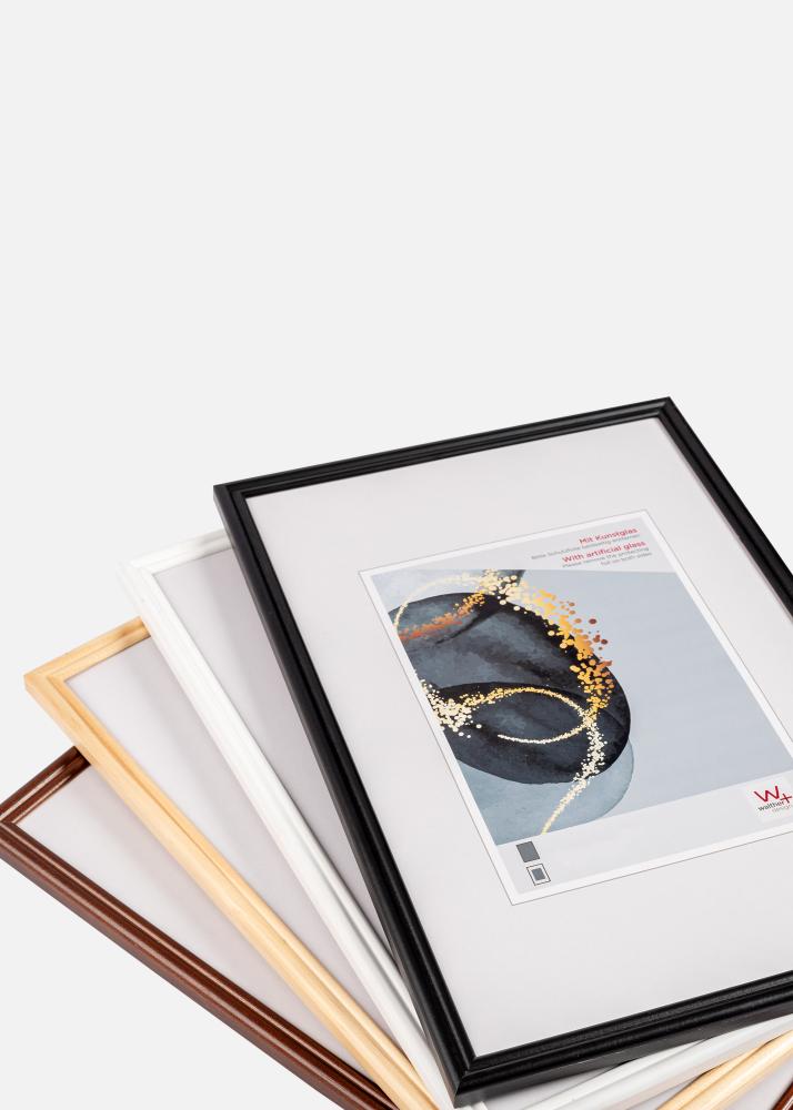 Cadre Walther Select Noir 13x18 cm - Passe-partout Blanc 9x12 cm