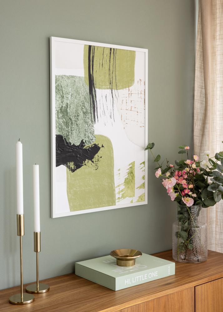 Cadre Trendy Verre Acrylique Blanc 35x50 cm